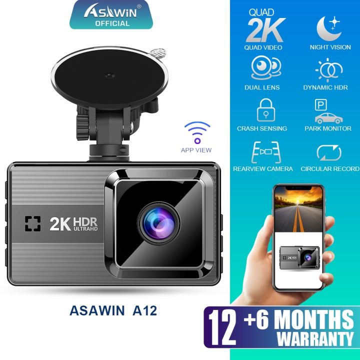 ☆spots☆ Asawin A12 WIFI dashcam ADAS for car Camera recorder 2k front ...