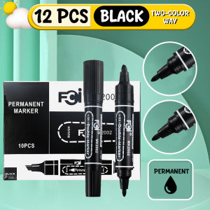 FCI Dual Tip Permanent Marker Produces bold clear and visible markings Convenient double-ended marker Suitable for school office home and business applications