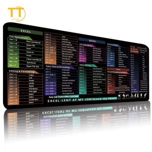 Tri-Town Large Mouse Pad Office Software Shortcut Key Pad Computer Laptop Waterproof and Anti-skid Pad Excel / Word / CAD Game Mouse Pad