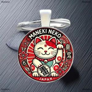 [COD] Homein 1 3 5Pcs Japanese Good Luck Charm Zinc Alloy Key Ring Maneki Neko Lucky Cat Keychain For Car Keys Bag Pendant Gift