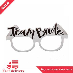 [COD] Bachelorette Party Paper Glasses Rose Gold Team Bride White Bride to be Wedding