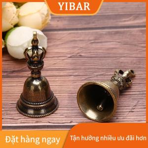 YIBAR Đồng thau Thủ công mỹ nghệ ma thuật chuông gió chuông Tây Tạng Đồng chuông Keychain Mặt dây chuyền