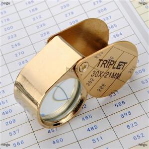 [COD] hegu 30x30x21mm Magnifier jewelers vàng mắt Công cụ đồ trang sức gấp kính lúp