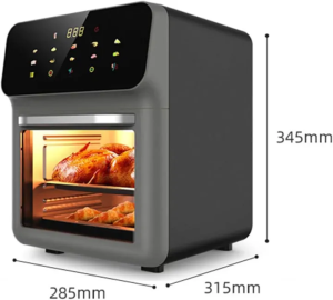 Digital Air Fryer Oven Inverter with Smart LCD Touchscreen 16L Large Capacity Multifunctional Household Smart Air Fryer Oven