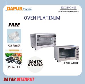 ECOHOME Oven Platinum Open Pemanggang Kue Listrik Murah Hemat Daya Gold Series EOP-888