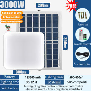 LED Solar Ceiling Light with Sensor IP67 Waterproof 24-Hour Lighting Indoor/Outdoor Home Decor - Buy 1 Get 1 Free