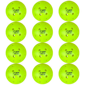 X-ace 40 Pro Pickleball Balls 1/3/6/12/24/40Pcs 40 Holes Pickle Balls Seamless Professtional Training Pickle Ball