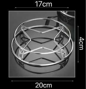 ZH482 Stainless Steel Pot Rack Kitchen Insulation Anti-Scading Steaming Rack Storage Countertop Pot Bracket