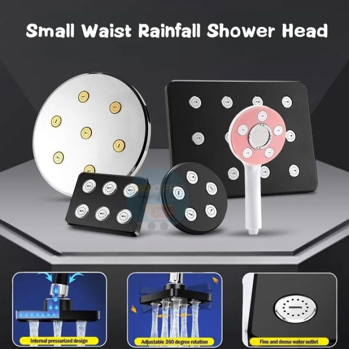 High Pressure Rainshower 360° Rotation Top Spray Magic Water Flow
