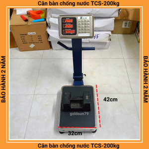 BẢO HÀNH 2 NĂM Cân điện tử TVS-200kg chống nướctính tiền cân bàn siêu chắc chắn