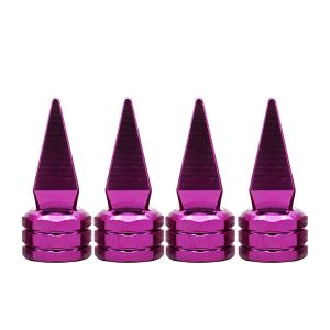 DSFSI 4pcs Phổ quát Van nhọn sắc dùng để độ xe 10 màu sắc Hợp  nhôm Nắp van vặn cải tiến  Được cá nhân hóa Nắp  bụi bánh xe ô tô