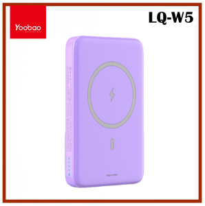 Yoobao LQ-W5 5000mAh Quick Charging Portable Size with LED Indicator Magnetic Wireless Power Bank