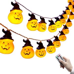 Chủ đề Halloween Đèn bí ngô hoạt động nhấp nháy đèn dễ dàng cài đặt cho trong nhà và trang trí ngoài trời