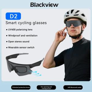 Blackview Smart Glasses Bluetooth Call Audio Music Player Glasses Smart Sunglasses UV Anti Glare Man Glasses for Outdoor Cycling