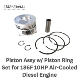 Piston Assy w/ Piston Ring Set for 186F 10HP Air-Cooled Diesel Engine