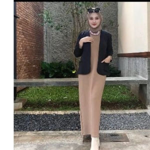 span kutung tanpa lengan inner dress korean