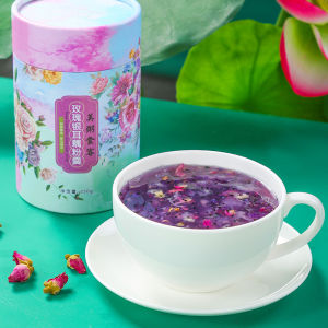 Meizhoushike Rose Tremella and Lotus Root Soup 350g/can Paper Can Packaging Lotus Root Noodle Soup Lotus Root Flour with Nuts