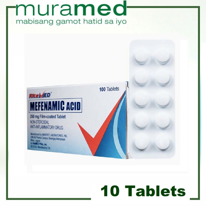 RiteMED Mefenamic acid Tablet 250 mg 10's Lazada PH