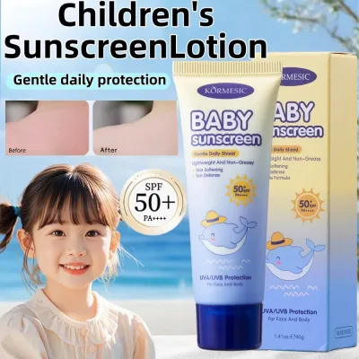 Children SPF50+ Sunscreen Lotion Kids Moisturizing Sunscreen Cream Body Outdoor Sun Protection Sunscreen for Toddlers