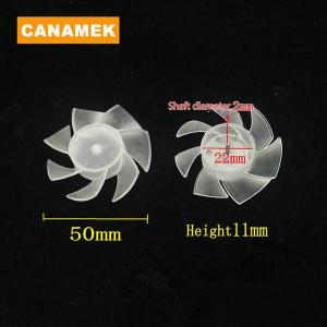 【CANAMEK】 1 Pc 7 Blades Plastic Fan Blade Outside Diameter 35mm 42mm 50mm 65mm Plastic Cooling Fan Blade For Hair Dryer