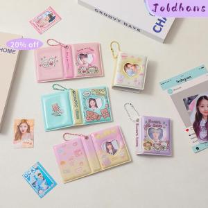 Joldhans Mini Album ảnh PVC trong suốt Name Card Holder 32 Pockets Kpop thẻ chất kết dính Mini Idol hình ảnh thu thập cuốn sách