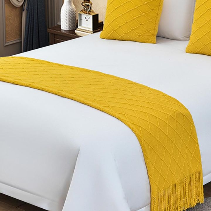 Hotel Bed Runners for King Size Bed Quality Bedspreads Solid Color