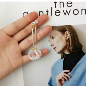 Weloveit Anting Tusuk Wanita Kekinian Ala Korea Model Kristal Terbaru 222