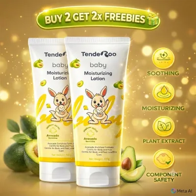 Tenderoo Baby Moisture Lotion with Avocado – Soft & Nourishing Care 200ml (Buy 2 Get 2x Freebies)