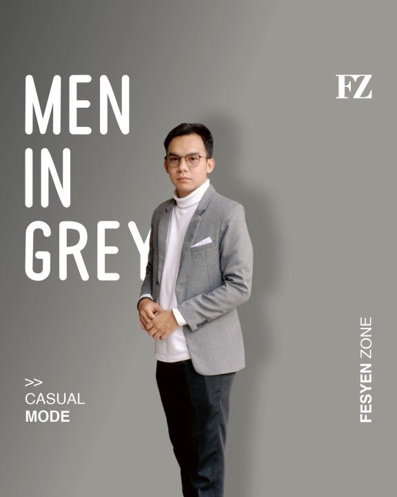 JAS PRIA JAS RESMI JAS FORMAL JAS SEMI WOOL JAS ABU ABU JAS NIKAH