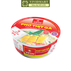 [TÔ LẺ] - VIFON - Phở Vifon tô có gói thịt thật 2 vị: Bò Gà phở bò tô Vifon phở gà tô Vifon phở Vifon tô ăn liền (120g/tô)