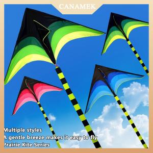 [CANAMEK] Kite Prairie Kite 1.2m Easy To Fly Adult Children Kite Triangle Kite Breeze Easy To Install