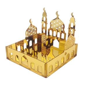 Eid kẹo Organiser trang trí Cookie lưu trữ Box với nhiều ngăn bàn nhựa acrylic trang trí cho văn phòng nhà cửa