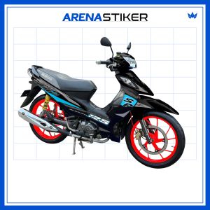 SH03c Sticker Suzuki Shogun 125 Sp Stiker Striping Lis Shogun 125 Variasi Retro Design Racing Line Lz