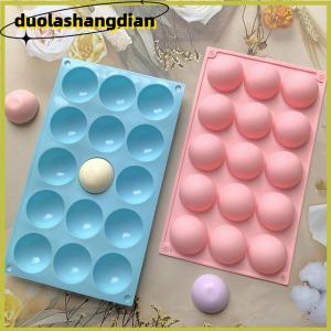 [Duola] แม่พิมพ์ซิลิโคนทรงกลมครึ่งวงกลม3D ลูกบอลสำหรับอบขนมพุดดิ้งมูสช็อคโกแลตเป็นมิตรกับสิ่งแวดล้อมอุปกรณ์เสริมในครัว