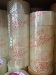 [ Hàng Mới] Cây 6 Cuộn Băng Keo 5f 100y Trong Đục Dán Thùng Loại 1.2 kg Băng Kéo Dính Chắc Bền