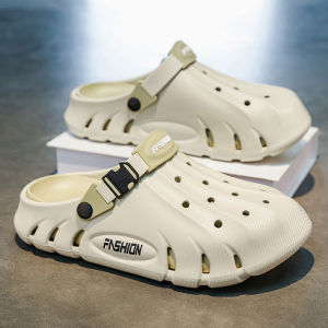 Free Shipping MenS Non-Slip Clogs Summer Outdoor Wear Thick-Soled Height-Increasing Waterproof Closed-Toe Driving Sandals