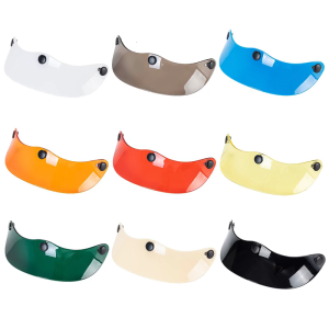 Universal 3 Snap Motorcycle Helmets Sunvisors Lens Sun Sunvisors Shield Suitable for Outdoor Riding Open Face Helmets