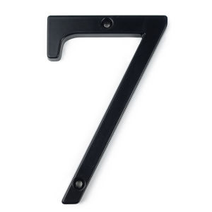 101mm Modern House Number Outdoor 4 Inch Black Zinc Alloy Number 0-9 Apartment Door Numbers Mailbox Address Sign With Screws