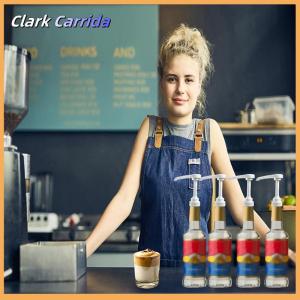 [Clark Carrida] 1PC Syrup bơm Dispenser thay thế nước sốt áp lực vòi phun chai bơm container cho cà phê nhà bếp gia vị chất lỏng