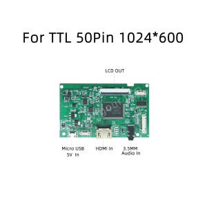 20257-inch TTL 50Pin độ phân giải cao 1024 * 600 IPS màn hình LCD toàn cảnh THH070BH03-08E FlexEM fe6070w cho màn hình