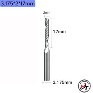 Mũi phay CNC dao cắt cnc gỗ mdf xoắn 1 me lưỡi thân 2 3 4 6 mm MCCNC-XV-TQ