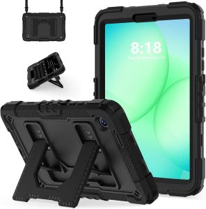 Kids Built-in Big Stand Shoulder Strap Rugged Heavy Duty Shockproof Protective Case for Samsung Galaxy Tab A11 Plus 11 inch 2025Tab A9 8.7 inchTab A9+ Plus 11 2023Tab A9 8.7