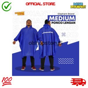 Jas Hujan Ponco Lengan Gajah Medium R Poncho Medium Lengan R Medium 210 Merk Elephant Brand