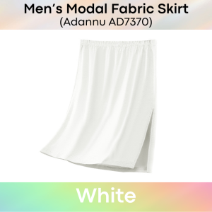 Mens Sleepwear: Modal Fabric Skirt with High Side Slit Opening (AD7370)