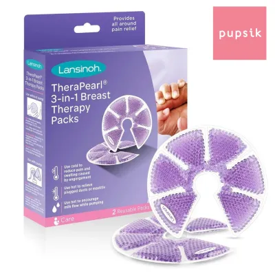 Lansinoh TheraPearl 3-in-1 Hot or Cold Breast Therapy with Washable Covers (UK Version)