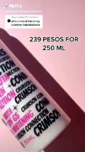 CRIMSONS CONNECTION CRIMTION-GLUTA COLLAGEN LOTION WITH SPF 65 WITH FREEBIES