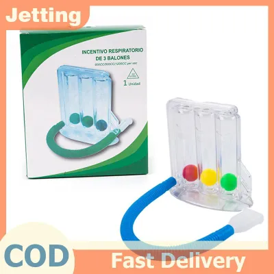 Jetting 3ลูกหายใจออกกำลังกายปอดฟังก์ชั่นปรับปรุงเทรนเนอร์ระบบทางเดินหายใจ
