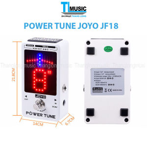 JOYO JF-18R POWER TUNE Guitar Tuner Pedal Guitar Power Supply và Tuner Chức năng 2 trong 1 Bàn đạp ghi-ta với 6 đầu ra 100mA