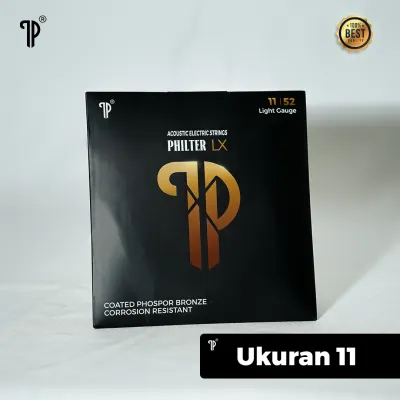 Senar Gitar Akustik String Anti Karat PHILTER ORIGINAL Phospor Bronze Coated Corrosion Resistant
