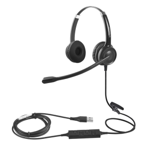 Logitech H390 USB Headset Rotating Noise Canceling Mic Digital Stereo Sound Wired On Ear Headphone